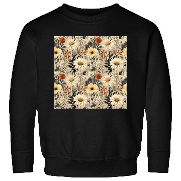 Discover Delicate Wildflowers Pattern Sweatshirts