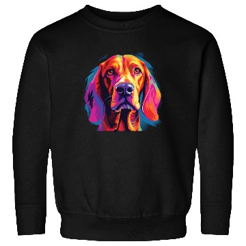Discover Watercolor Colorful Redbone Coonhound Sweatshirts