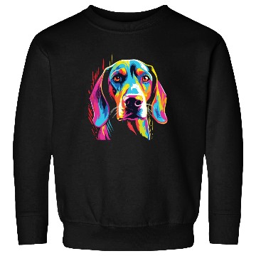 Discover Watercolor Colorful Treeing Walker Coonhound Sweatshirts