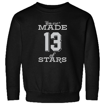Discover Celestial Origin Number Thirteen Star Design Sweatshirts
