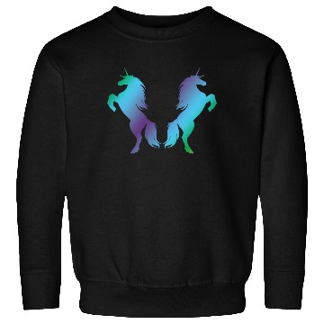 Discover Unicorns blue green Sweatshirts