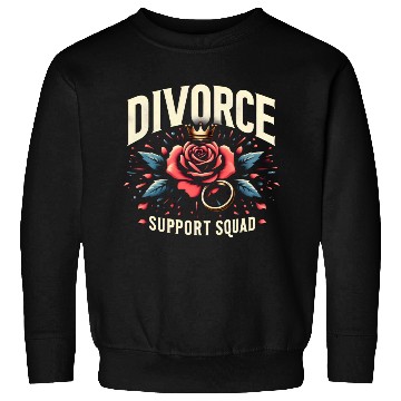 Discover Divorce Support Squad Matching Friends Family Rose Sweatshirts