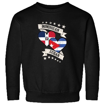 Discover Dominican Cuban Heart Flags Dominican Republic Cub Sweatshirts