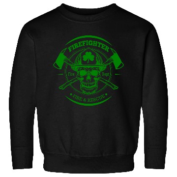 Discover Firefighter Fire and Rescue Irish Shamrock Sweatshirts