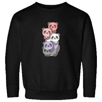 Discover Cupioromantic Flag Pride Lgbtq Cute Panda Sweatshirts