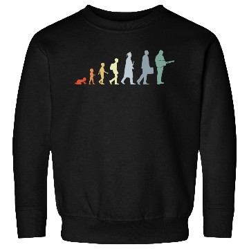 Discover Vintage Guitarist Evolution Sweatshirts