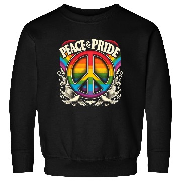 Discover LGBT Pride Month Peace & Pride Design Sweatshirts