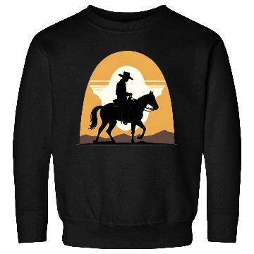 Discover Cowboy Rinding a horse Sweatshirts