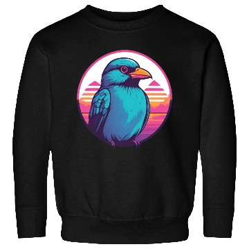 Discover Synthwave Blue Bird 2 Sweatshirts