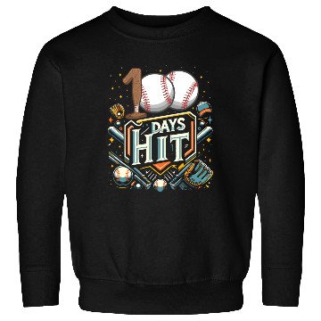 Discover School Sweatshirts, 100 Days Hit Baseball Bat And