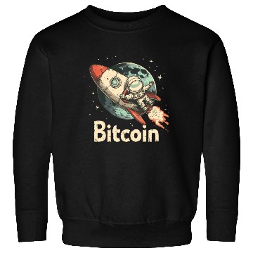 Discover Pi day 3.14 Crypto Bitcoin Rocket Astronaut To Sweatshirts