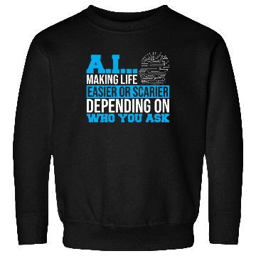 Discover Computer Scientist Data Science Robot AI Prompt Sweatshirts