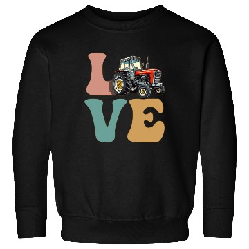 Discover LOVE Tractor Driver Farming Farmer Sweatshirts