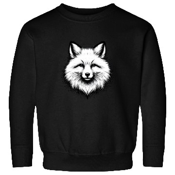 Discover White Fox Portrait Sweatshirts
