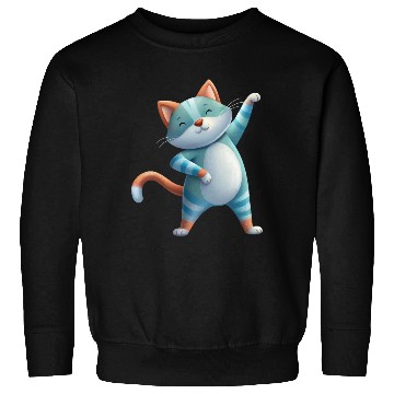 Discover Funny Cat Dabbing A Hilarious Dance Design Sweatshirts