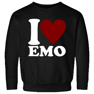 Discover I LOVE EMO Heart Gothic Sweatshirts
