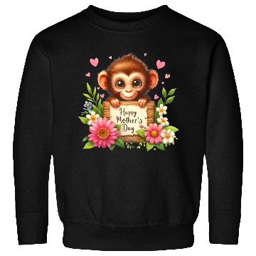 Discover Cute Monkey Happy Mother s Day Sweatshirts