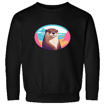 Discover Synthwave Otter 2 Sweatshirts