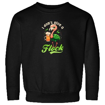 Discover Irish Flamingo St Patricks Don't Give A Flock Beer Sweatshirts