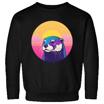 Discover Synthwave Otter 1 Sweatshirts