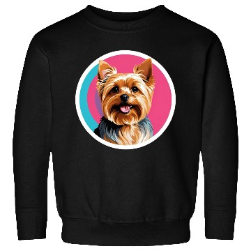 Discover Synthwave Yorkshire Terrier 2 Sweatshirts