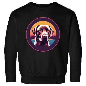 Discover Synthwave Labrador Retriever Sweatshirts