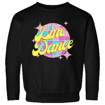 Discover Line dance disco ball in fun neon party colors Sweatshirts