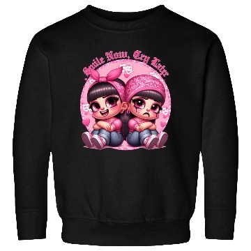 Discover Smile Now Cry Later Drama girls Chicano Art Sweatshirts