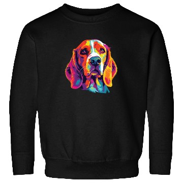 Discover Watercolor Colorful Beagle Harrier Sweatshirts