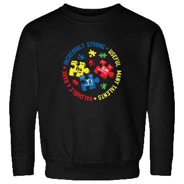 Discover Autism Periodic Table Science Teacher Autism Sweatshirts