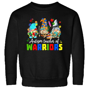 Discover Autism Teacher Warriors Autism Autism Gnome Gift Sweatshirts