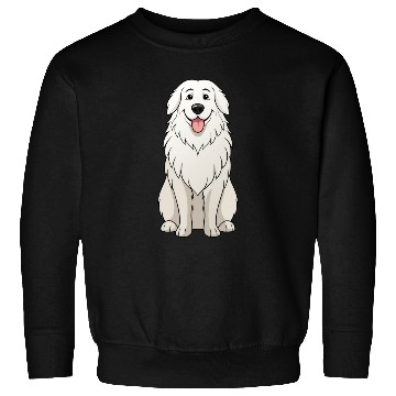 Discover Serene Great Pyrenees Mom - Funny Art Print Sweatshirts