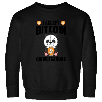 Discover Accept Bitcoin Conversations Sweatshirts