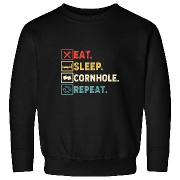 Discover Eat Sleep Cornhole Repeat Sweatshirts