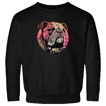 Discover Bulldog With Character Retro Graphic Sweatshirts