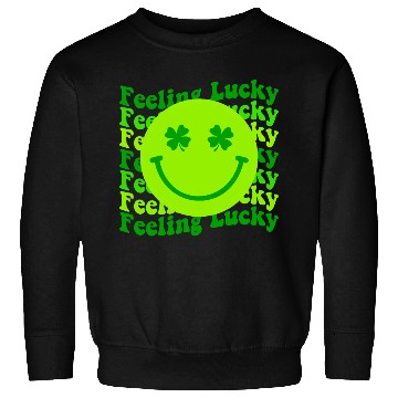 Discover Irish Clover Feeling Lucky Smiling Face Sweatshirts