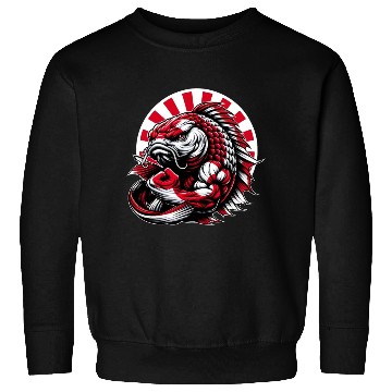 Discover Koi fish Japan national flag carp Sweatshirts