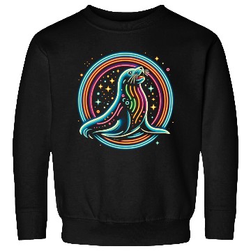 Discover Seal Neon in circle Sweatshirts