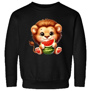 Discover Lion Eating Watermelon Sweatshirts