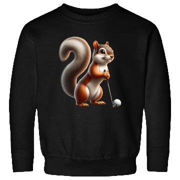 Discover Golf Player Squirrel Animal Lover Design Sweatshirts
