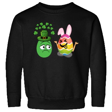 Discover Easter Meets St. Patrick's A Festive Holiday Fusio Sweatshirts
