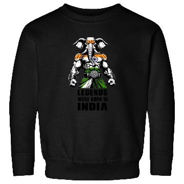 Discover India elephant legends design Sweatshirts