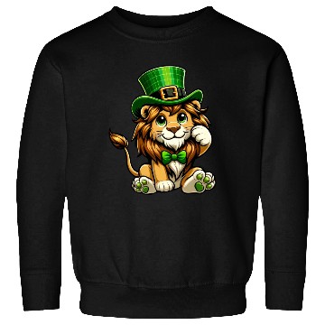 Discover Cute Lion St. Patrick's Day Cartoon Sweatshirts