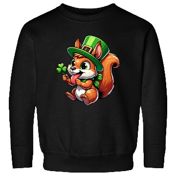 Discover St. Patrick's Cheeky Squirrel Sweatshirts