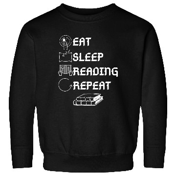 Discover Eat Sleep Reading Repeat Book Sweatshirts