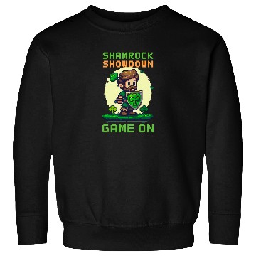 Discover St. Patricks Day Gaming Shamrock Showdown: Game On Sweatshirts