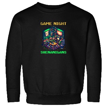 Discover St. Patricks Day Gaming Game Night Shenanigans Sweatshirts