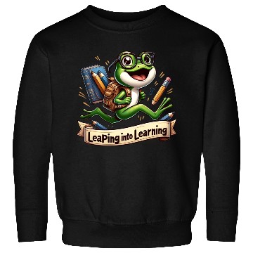 Discover Leaping Into Learning Frog 100 Days of School Sweatshirts