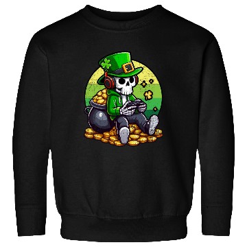Discover SKELETON IRISH GAMER ST PATRICKS DAY Sweatshirts