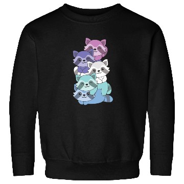 Discover Spectrasexual Flag Pride Lgbtq Cute Raccoon Sweatshirts